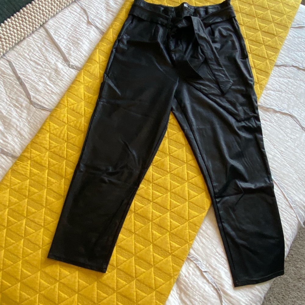 Commando Faux Leather Pants; Large